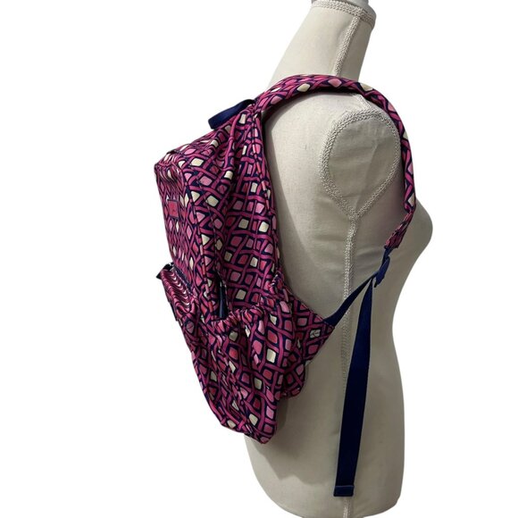 Vera Bradley Katalina‎ Pink Diamond Large Campus Backpack Travel Bag